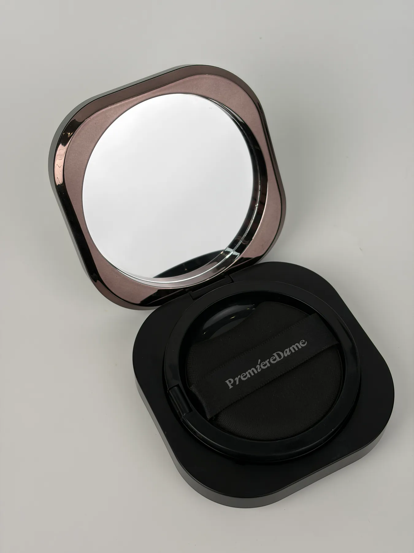 Black Swan Cushion compact angled view